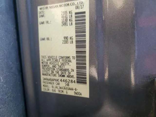 2017 NISSAN MAXIMA 3.5S  