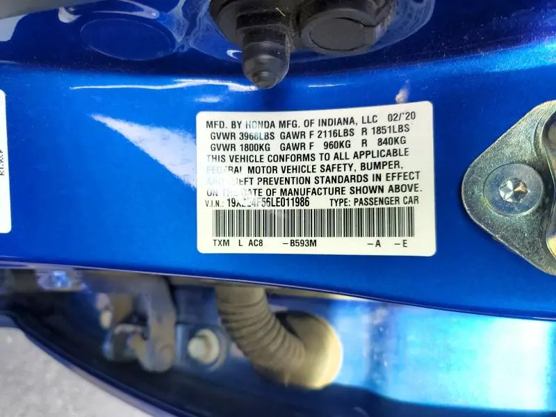 2020 HONDA INSIGHT EX  