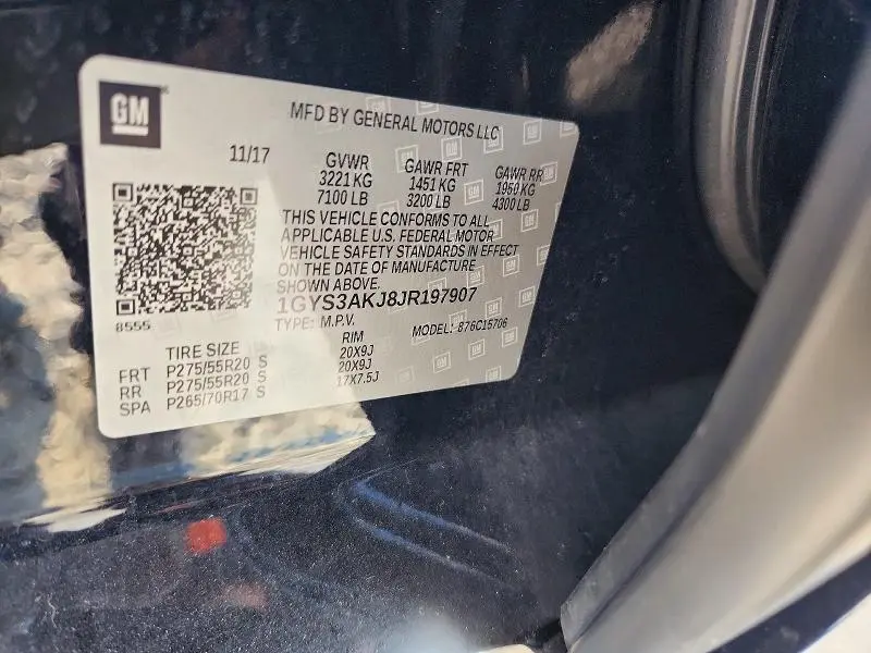 2018 CADILLAC ESCALADE   