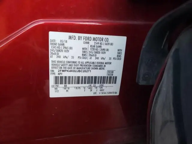 2018 FORD EDGE TITANIUM  