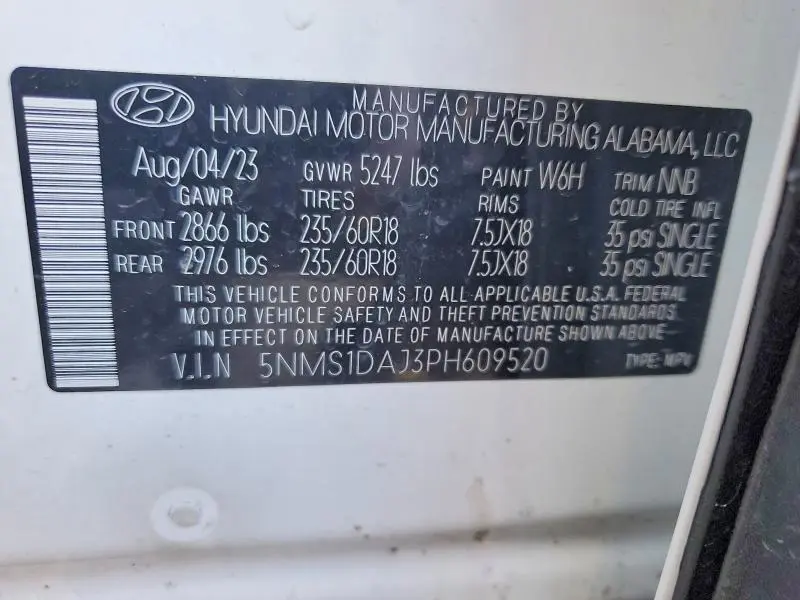 2023 HYUNDAI SANTA FE   