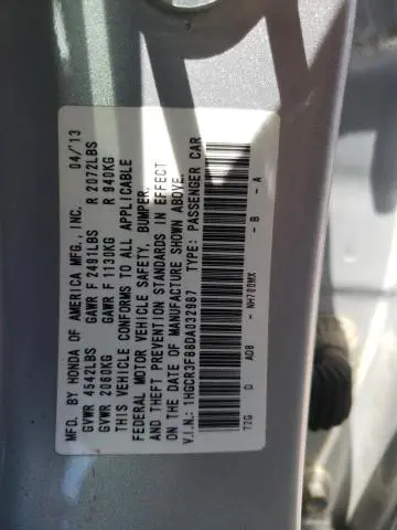 2013 HONDA ACCORD EXL  