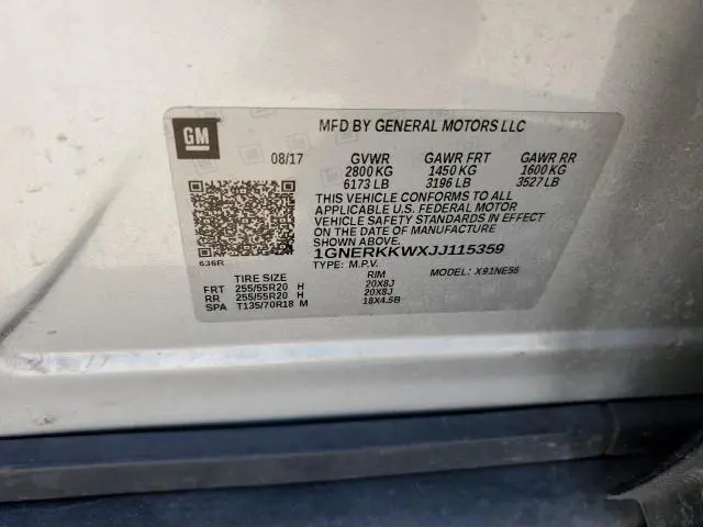 2018 CHEVROLET TRAVERSE PREMIER