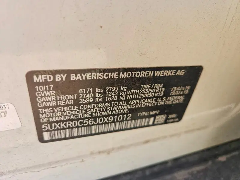 2018 BMW X5 XDRIVE35I  