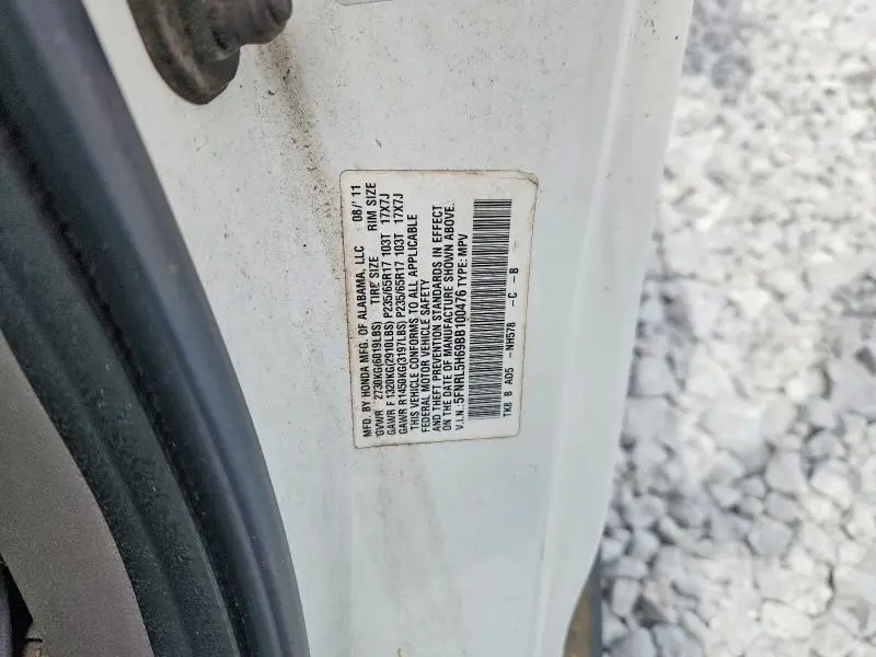 2011 HONDA ODYSSEY EXL  