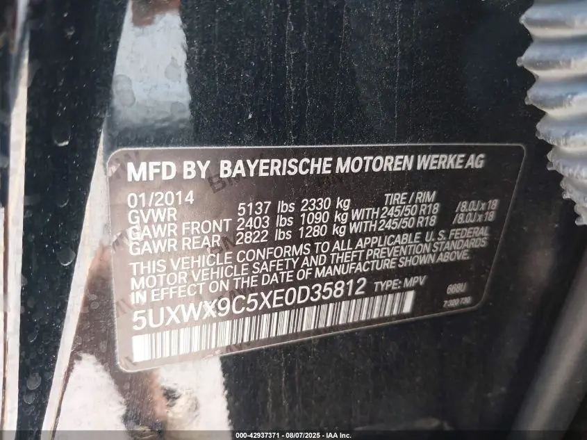 2014 BMW X3 XDRIVE28I