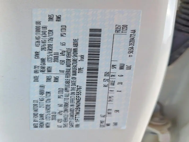 2022 FORD F250 SUPER DUTY  