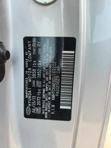 2013 HYUNDAI VELOSTER TURBO  