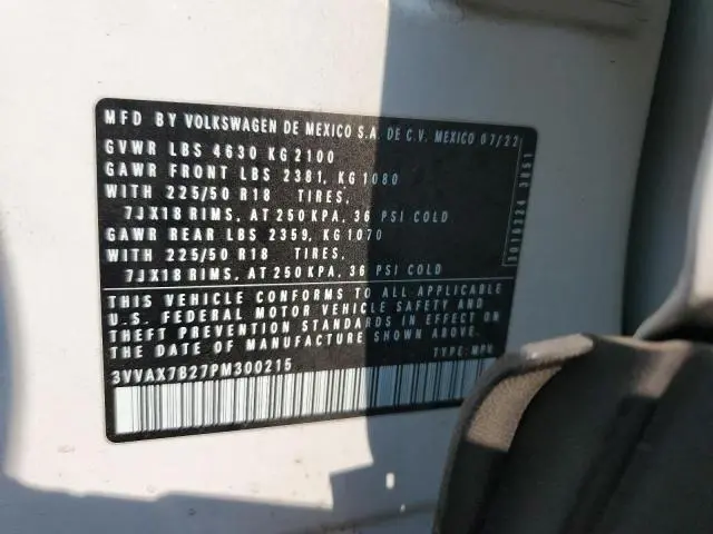 2023 VOLKSWAGEN TAOS S  