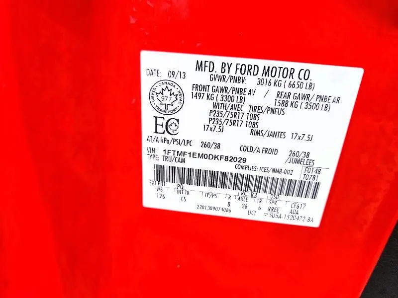 2013 FORD F150   
