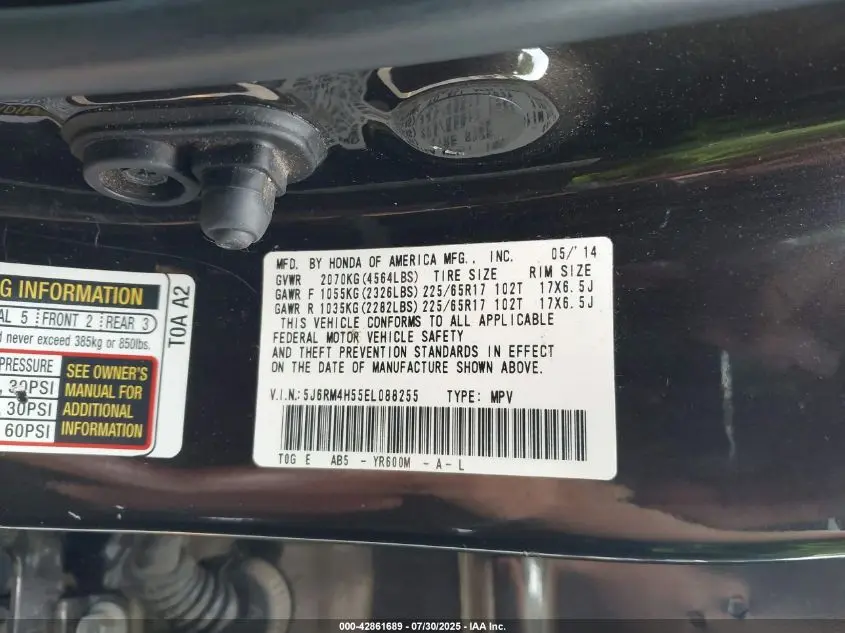 2014 HONDA CR-V EX