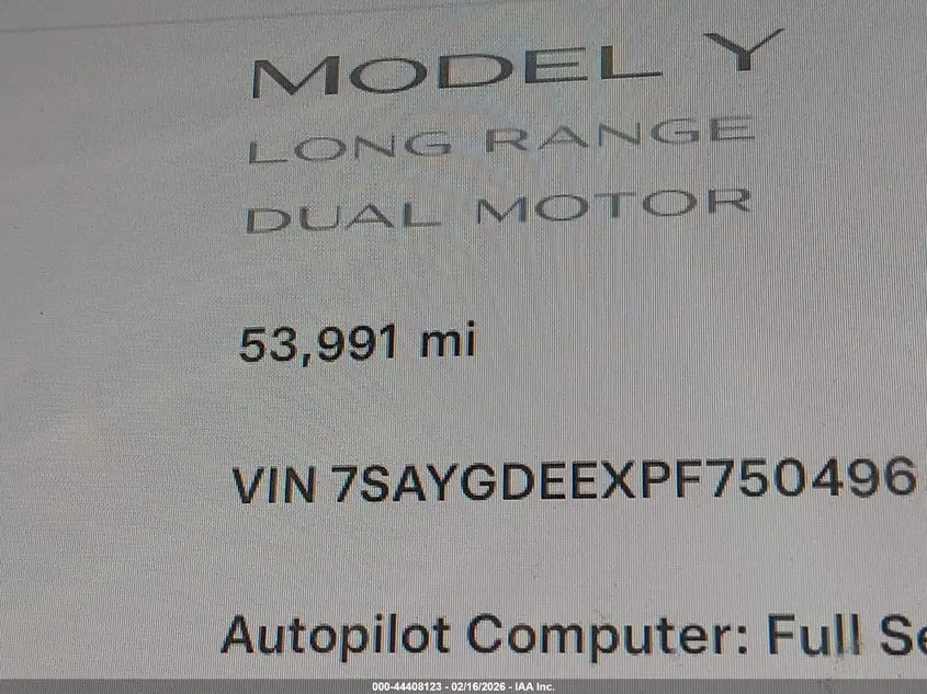 2023 TESLA MODEL Y AWD/LONG RANGE DUAL MOTOR ALL-WHEEL DRIVE