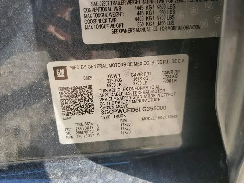 2020 CHEVROLET SILVERADO C1500 LT  