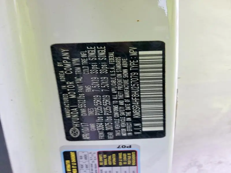 2017 HYUNDAI SANTA FE SE ULTIMATE  