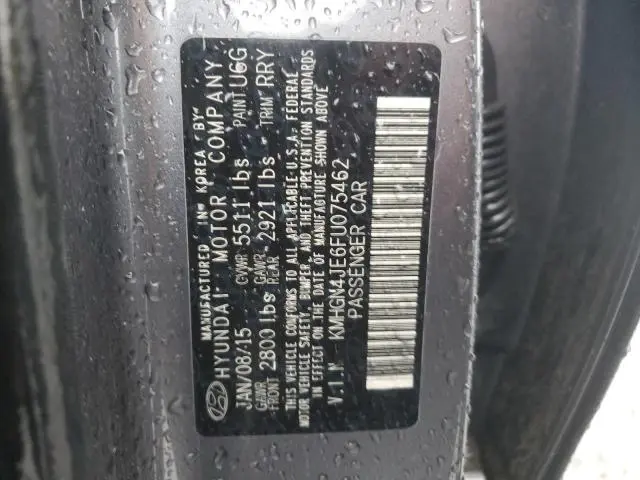 2015 HYUNDAI GENESIS 3.8L  