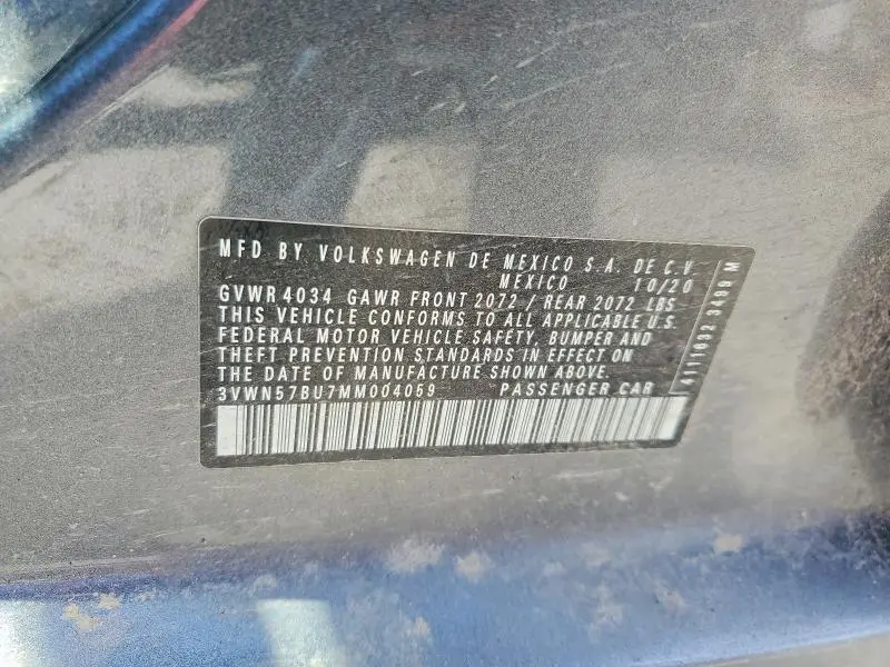 2021 VOLKSWAGEN JETTA S  