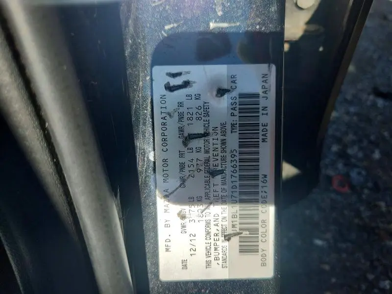 2013 MAZDA 3 I  