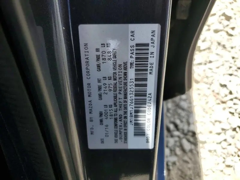 2016 MAZDA 3 SPORT  