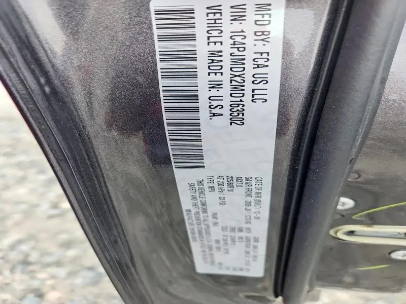 2021 JEEP CHEROKEE LIMITED  