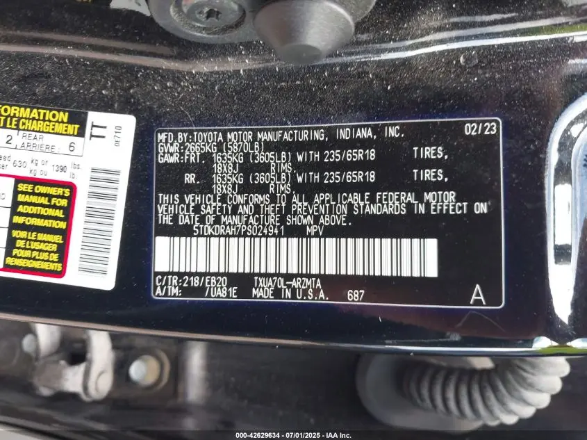 2023 TOYOTA HIGHLANDER XLE