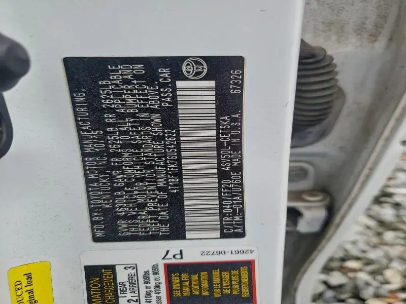 2016 TOYOTA CAMRY LE  