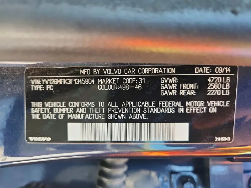 2015 VOLVO S60 PREMIER  