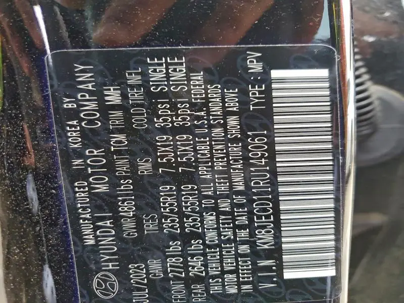 2024 HYUNDAI TUCSON LIMITED  