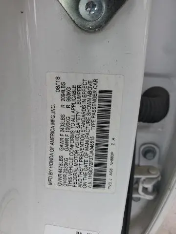 2018 HONDA ACCORD SPORT  