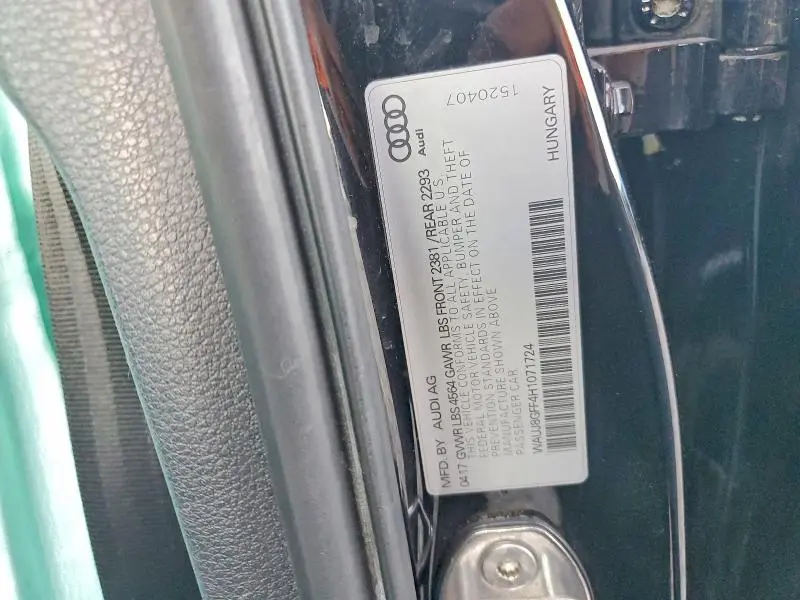 2017 AUDI A3 PREMIUM PLUS  