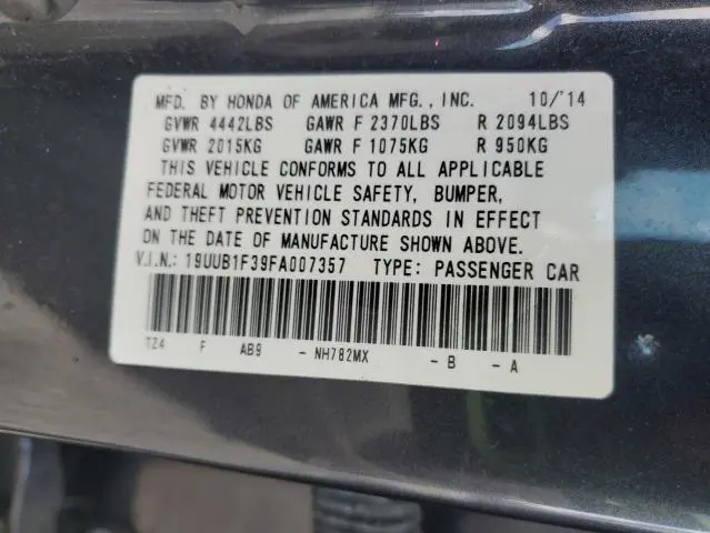 2015 ACURA TLX   