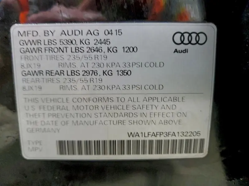 2015 AUDI Q5 PREMIUM PLUS  