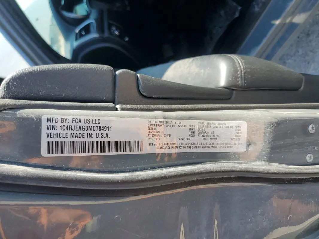 2021 JEEP GRAND CHEROKEE LAREDO  