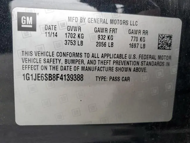 2015 CHEVROLET SONIC LTZ  