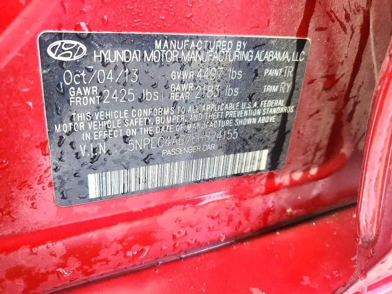 2014 HYUNDAI SONATA SE 2.0T  