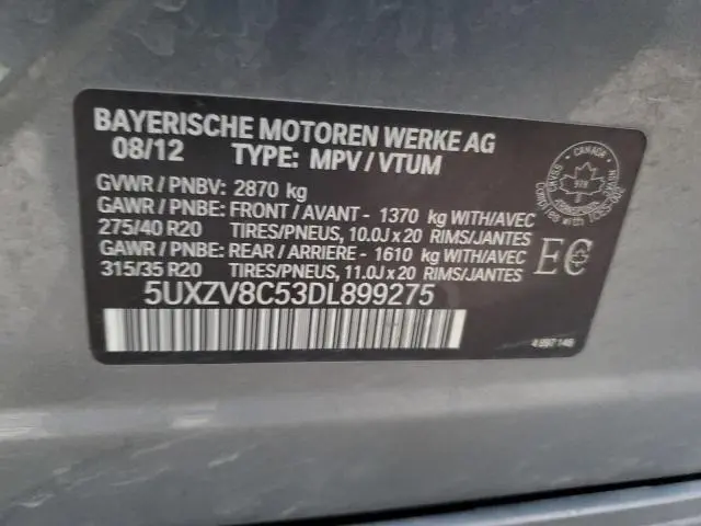 2013 BMW X5 XDRIVE50I  