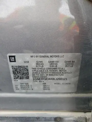 2019 CHEVROLET TRAVERSE LT  