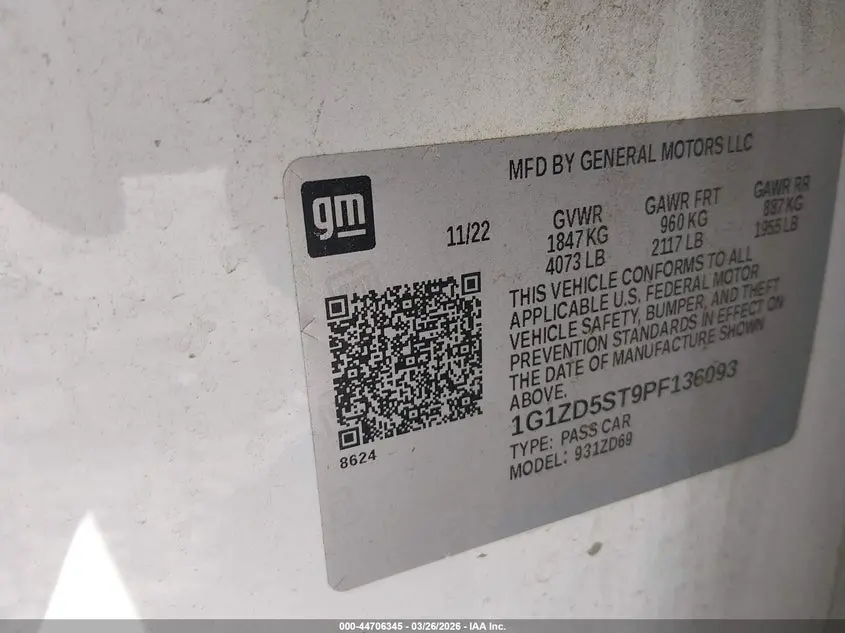 2023 CHEVROLET MALIBU FWD 1LT