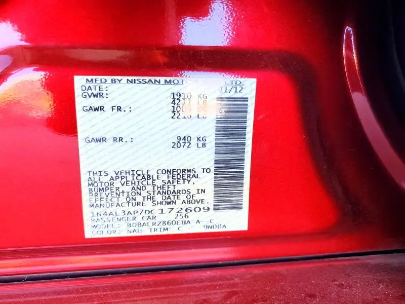 2013 NISSAN ALTIMA 2.5  