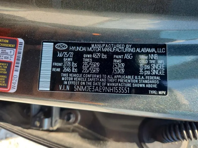 2022 HYUNDAI TUCSON LIMITED  