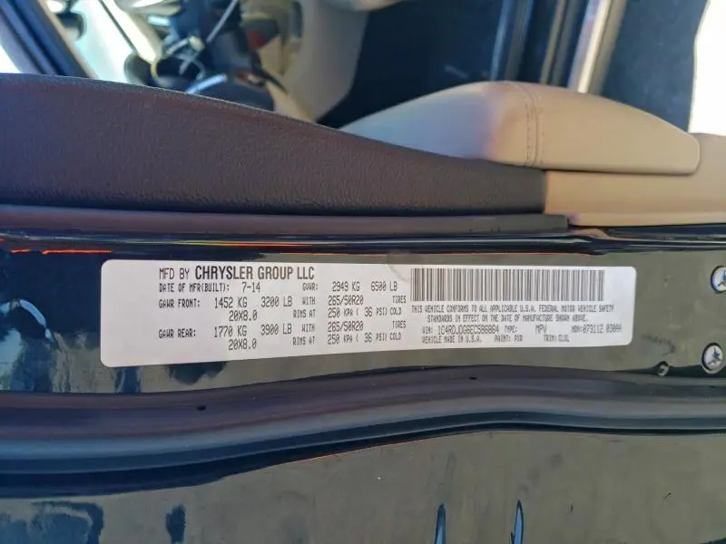 2014 DODGE DURANGO LIMITED  