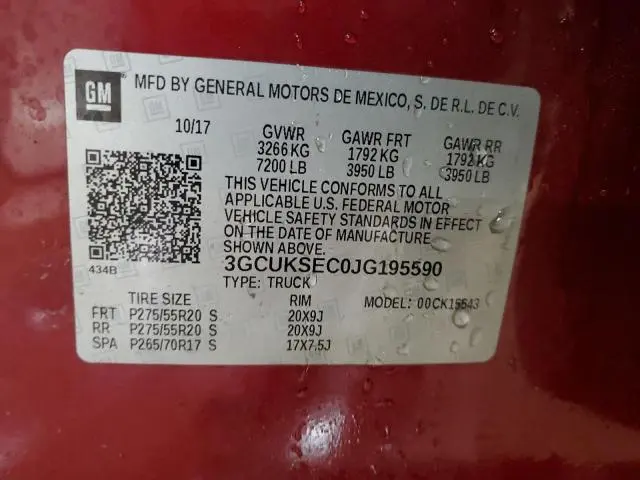 2018 CHEVROLET SILVERADO K1500 LTZ  