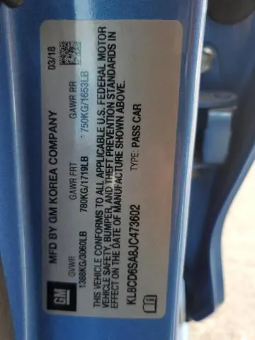 2018 CHEVROLET SPARK 1LT