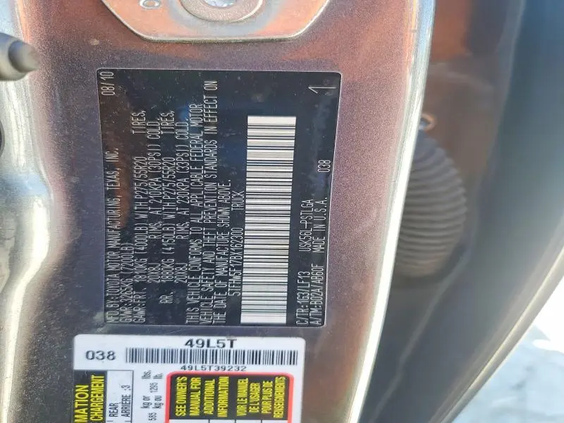 2011 TOYOTA TUNDRA CREWMAX LIMITED  