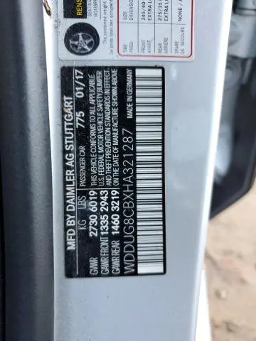 2017 MERCEDES-BENZ S 550  