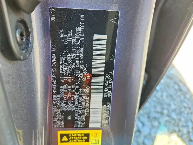 2013 LEXUS RX 350 BASE  