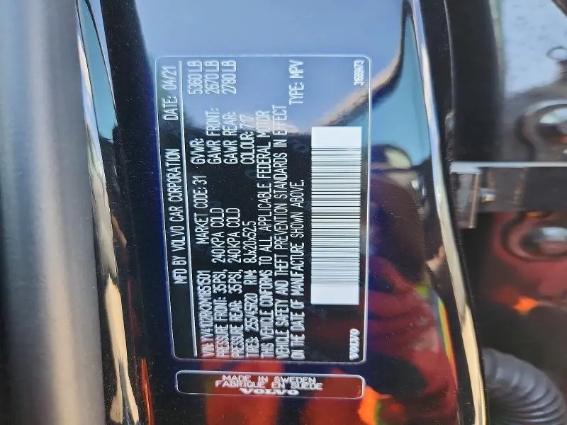 2021 VOLVO XC60 T5 MOMENTUM  