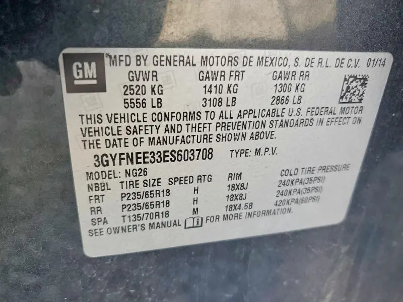 2014 CADILLAC SRX LUXURY COLLECTION  