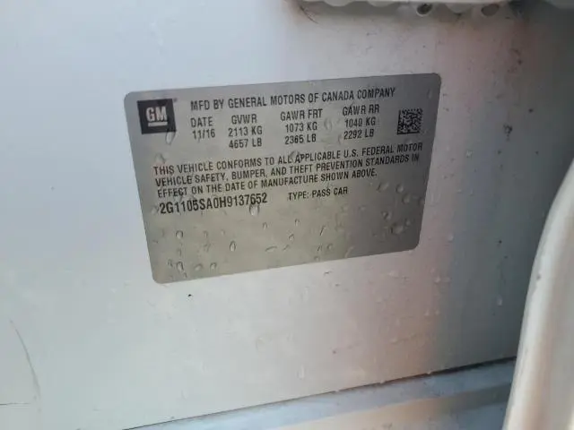 2017 CHEVROLET IMPALA LT  