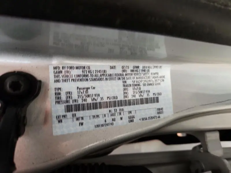 2015 FORD FOCUS TITANIUM  