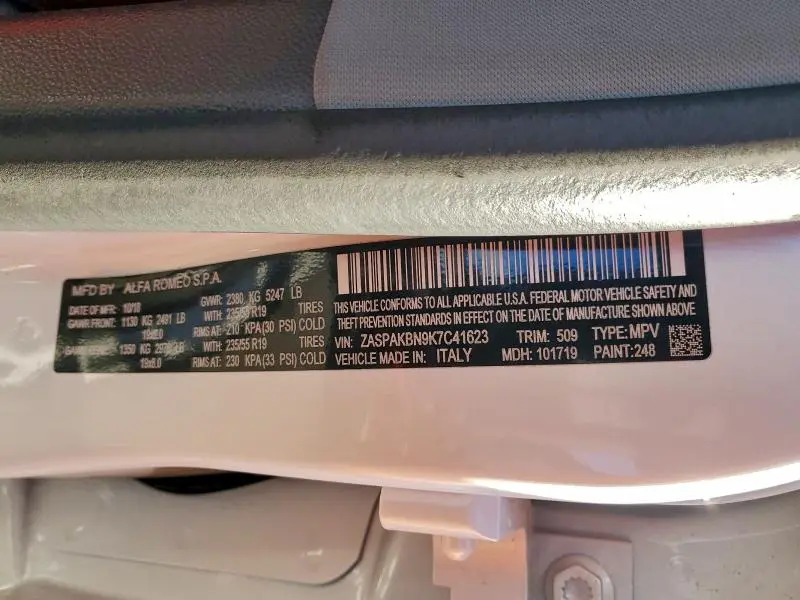 2019 ALFA ROMEO STELVIO TI  